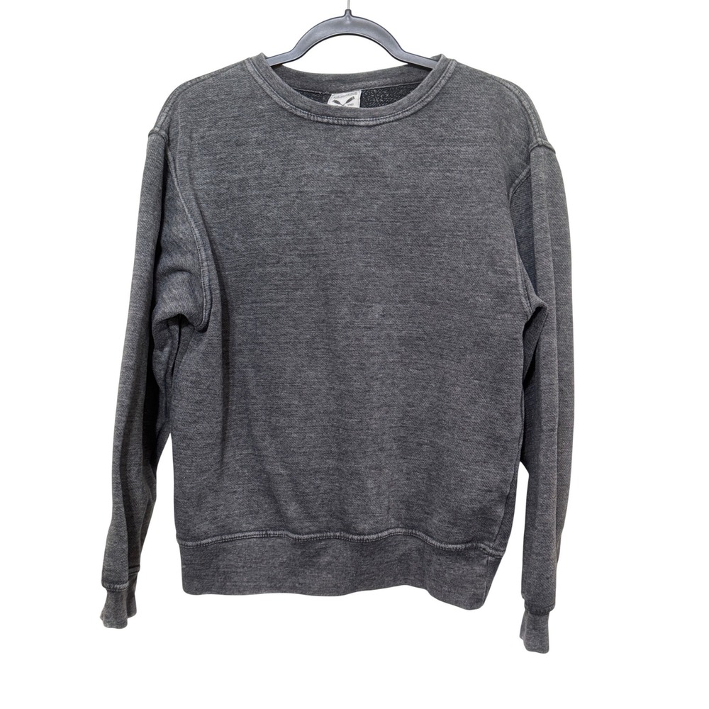 U.S. Vintage New‎ York Graphic Sweatshirt Charcoal Grey Pullover Womens Small